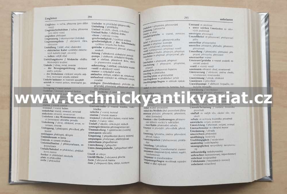 Technický slovník česko-německý, německo-český (1992)