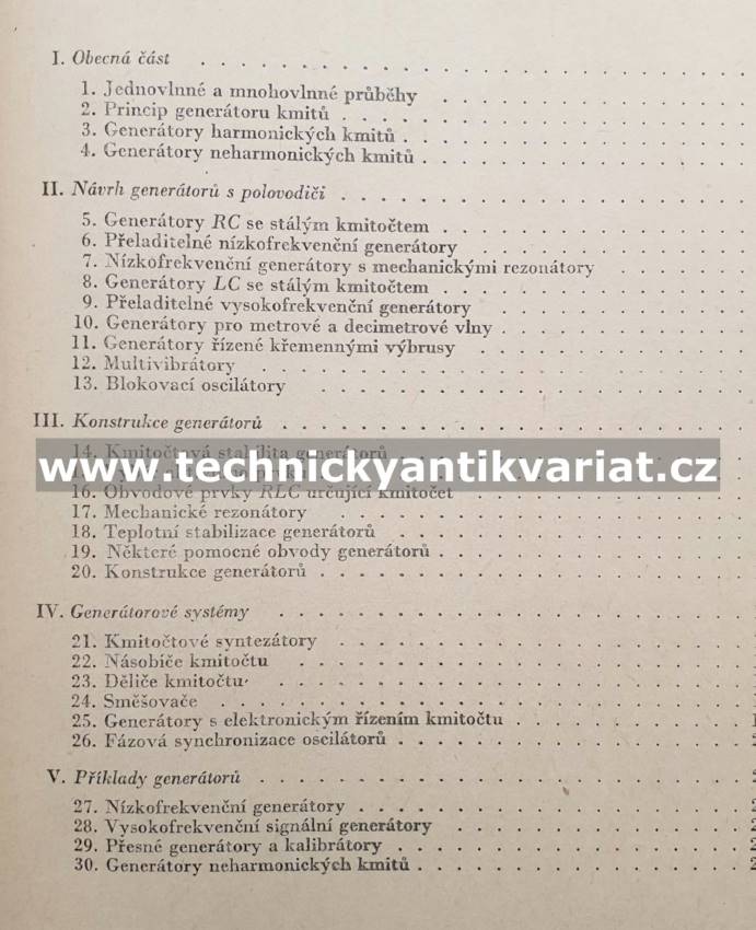 Oscilátory a generátory - Vachala, Křišťan (1974)