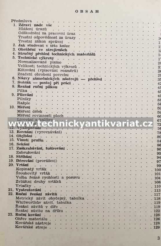 Ruční zpracování a obrábění kovů - Bohumil Dobrovolný (1954)