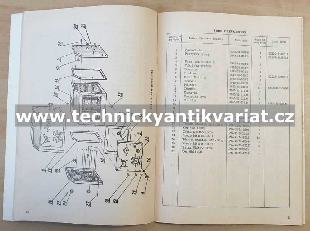 Obilní secí stroj traktorový SO45/1 Polanin I - katalog náhradních dílů