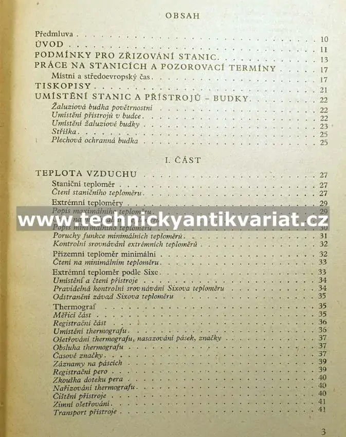 Návod pozorovatelé povětrnostních stanic meteorologické služby v ČSR (1955)