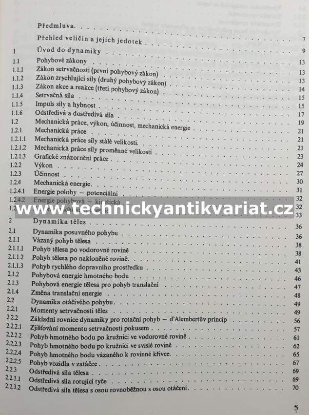Mechanika III. dynamika - Julina, Venclík, Kovář (1981)