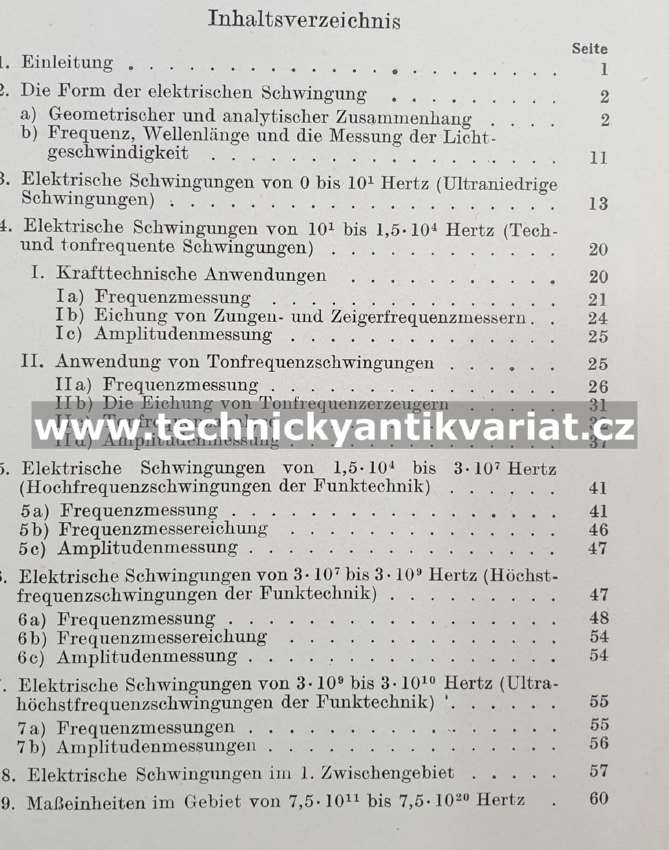 Die Messung von elektrischen Schwingungen aller Art nach Frequenz und Amplitude 1 - Hansgeorg Laporte (1956)