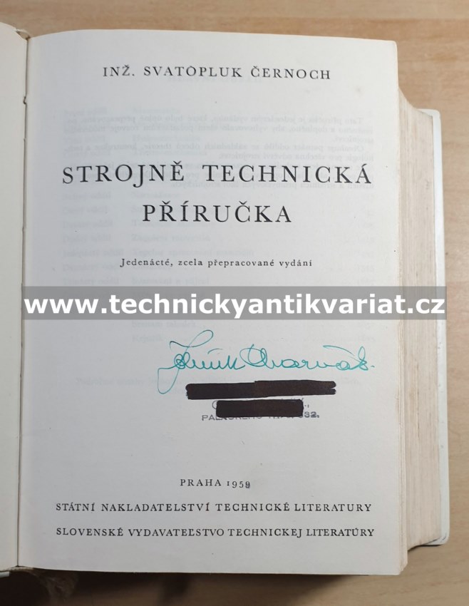 Strojně technická příručka - Černoch (1959)