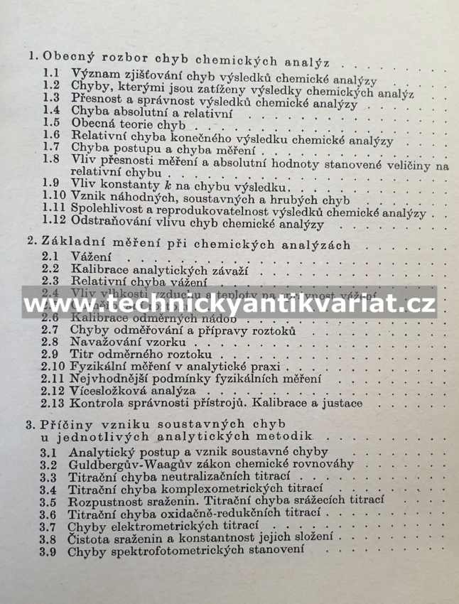 Chyby chemických rozborů - Karel Eckschlager (1971)