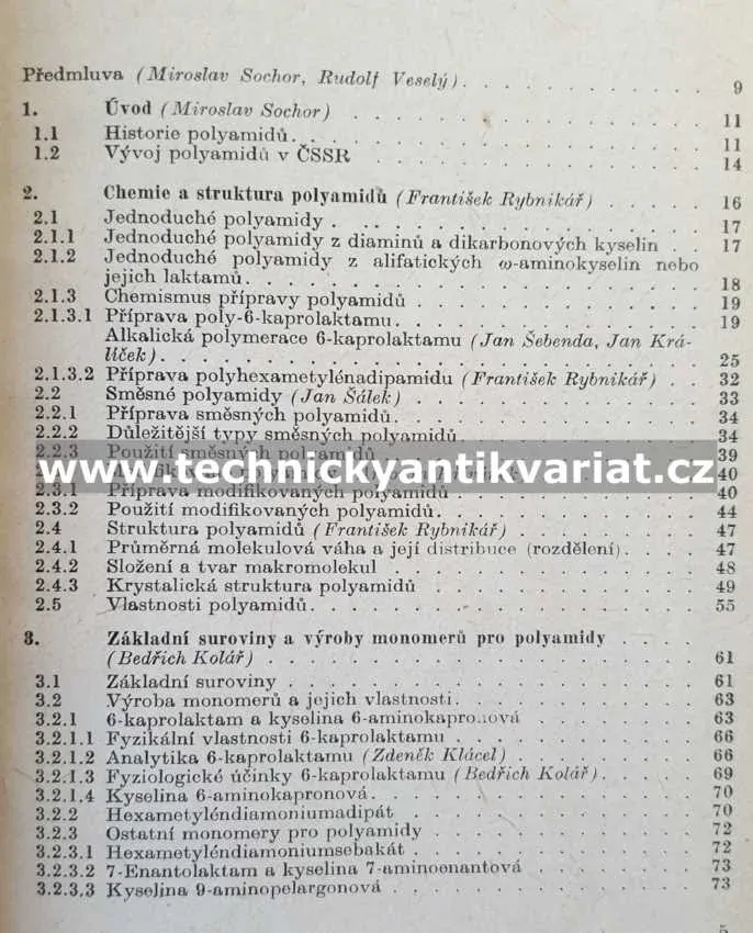 Polyamidy - Veselý, Sochor (1963)