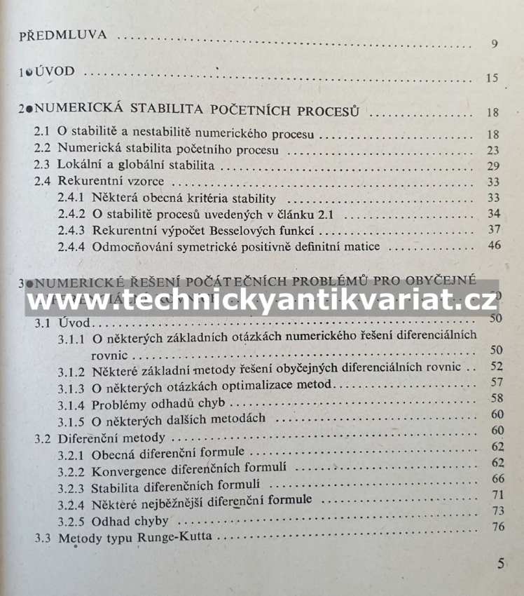 Numerické řešení diferenciálních rovnic - Babuška, Práger, Vitásek (1964)