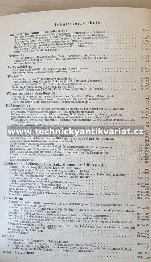 Tabellenbuch fur die Elektrotechnik - Friedrich (1960)