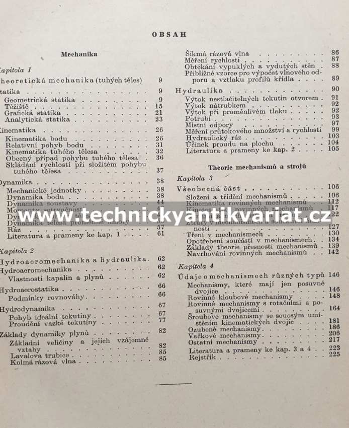 Strojnická příručka 4 - Theorie mechanismů a strojů (1956)