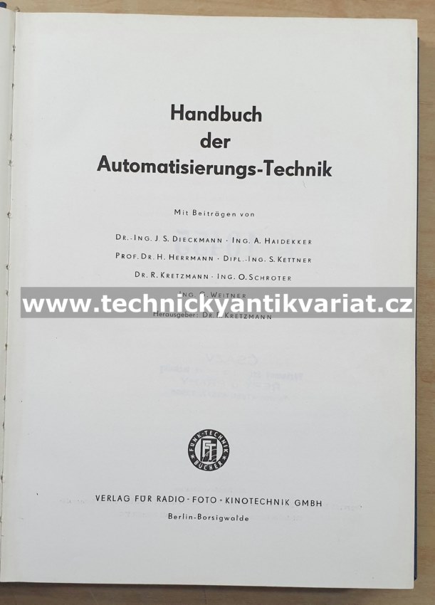 Handbuch der Automatisierung Technik (1959)