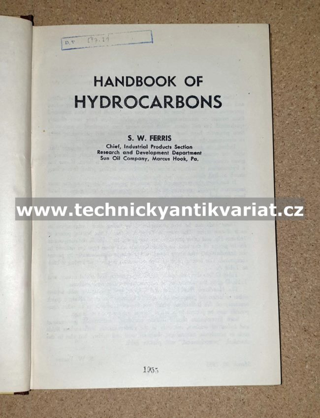Handbook of hydrocarbons - S.W.Ferris (1955)