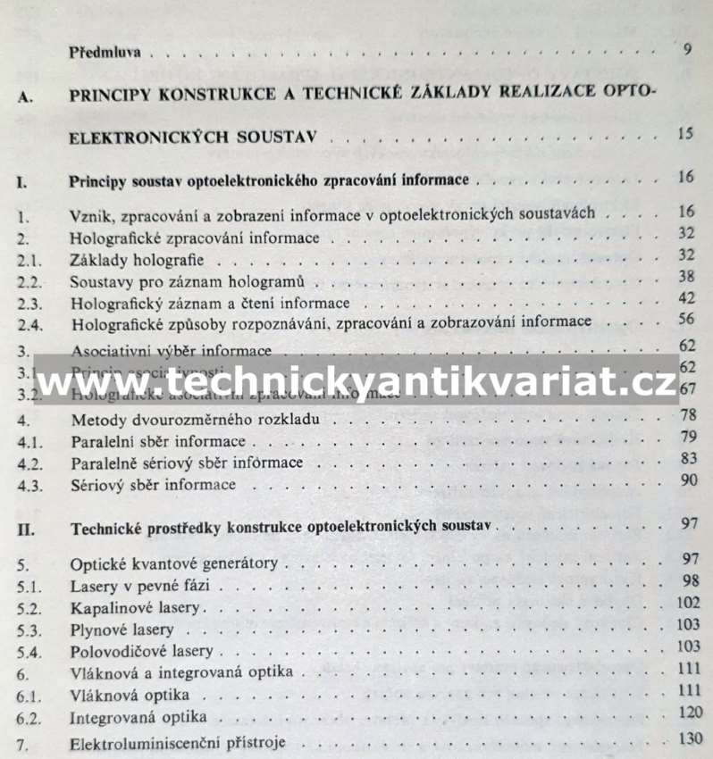 Optoelektronické zpracování informace - G.P.Katys (1978)