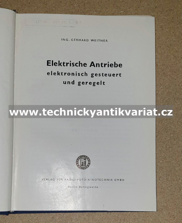 Elektrishe Antriebe - Gerhard Weitner (1961)