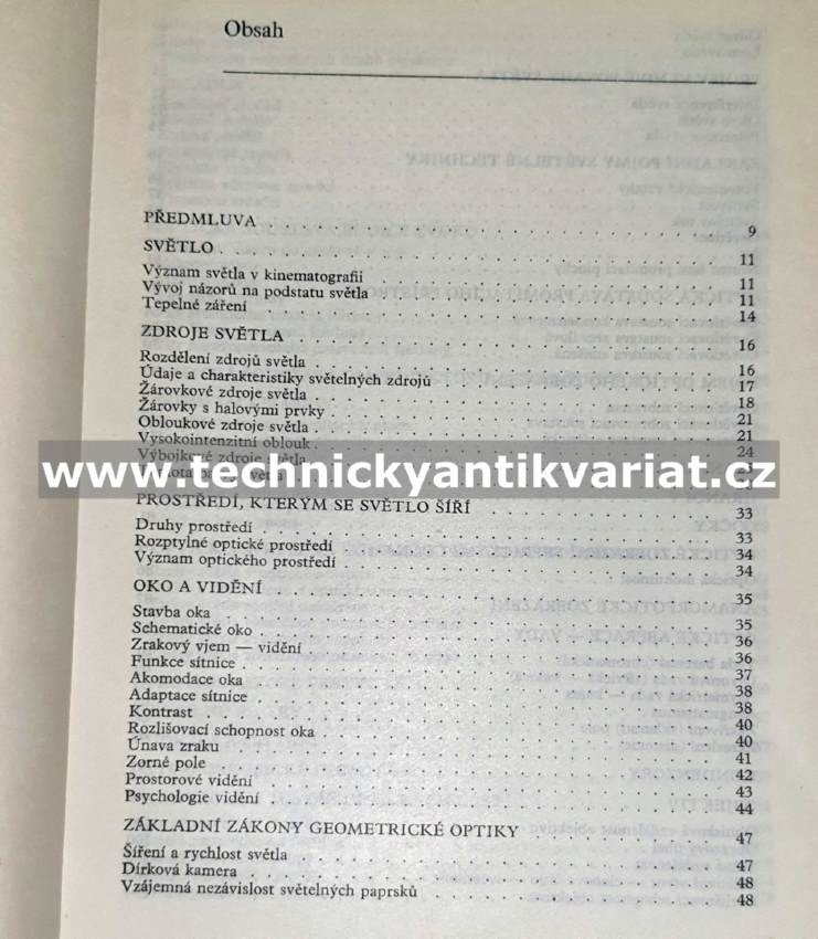 Optika pro promítače - S. Skříčka (1970)