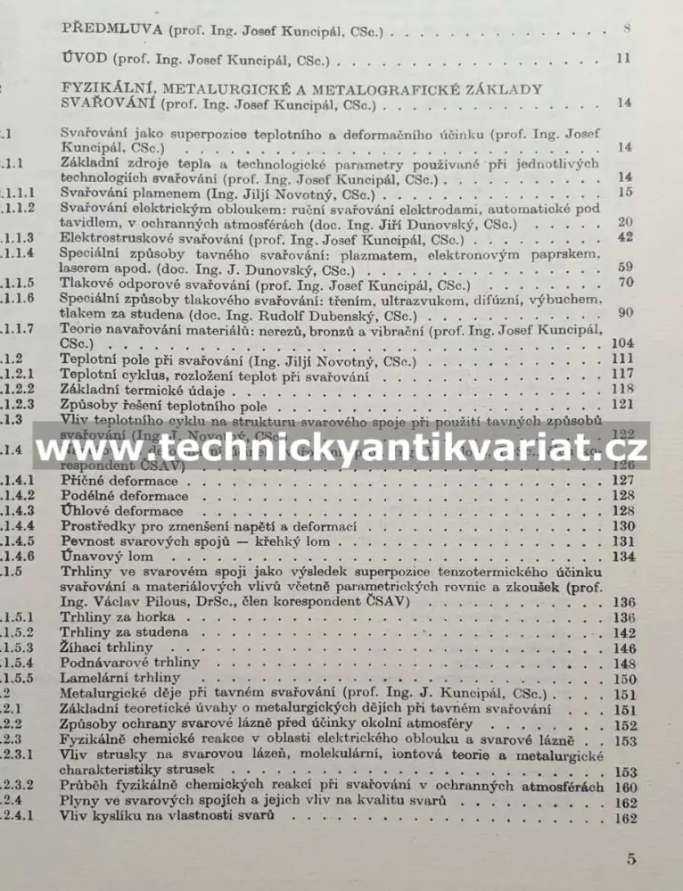 Teorie svařování - Josef Kuncipál (1986)