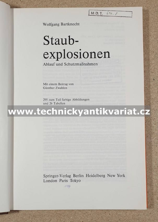 Staub exposionen - W.Bartknecht (1987)
