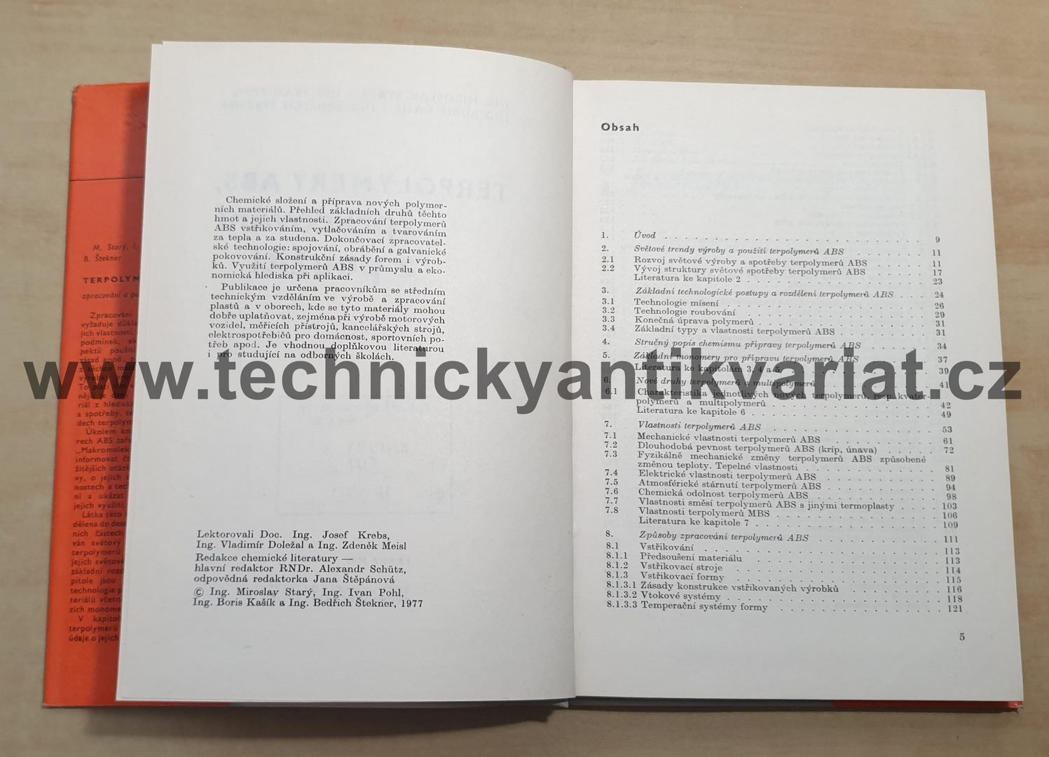 Terpolymery ABS - Starý, Pohl, Kašík, Štekner (1977)