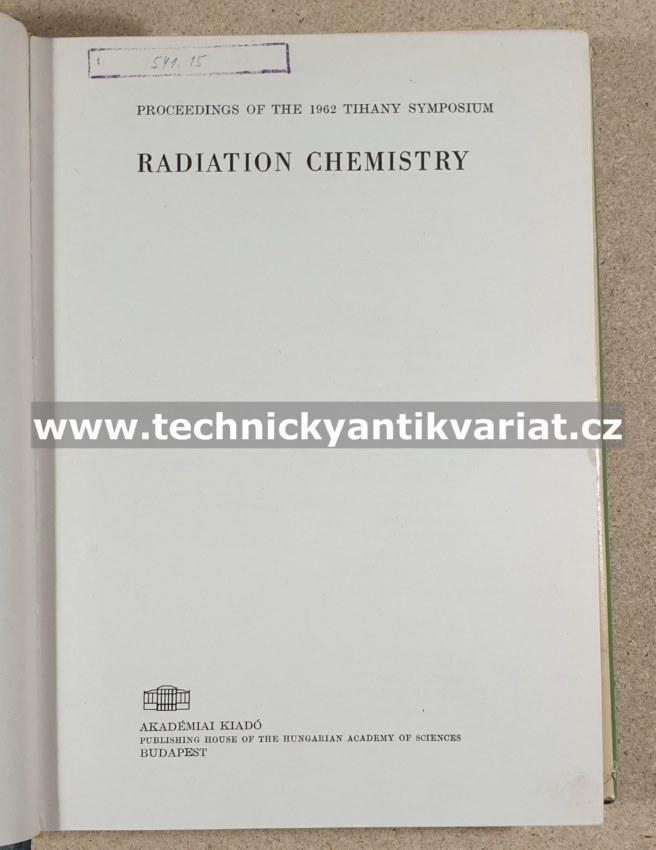 Radiation chemistry (1964)