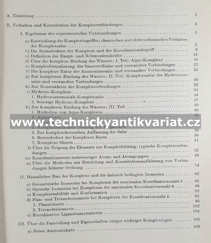 Chemie der Komplexverbindungen - Franz Hein (1971)