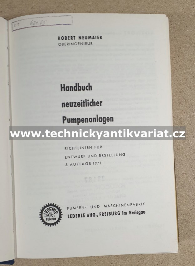 Handbuch neuzeitlichter Pumpenanlagen - Neumaier (1971)