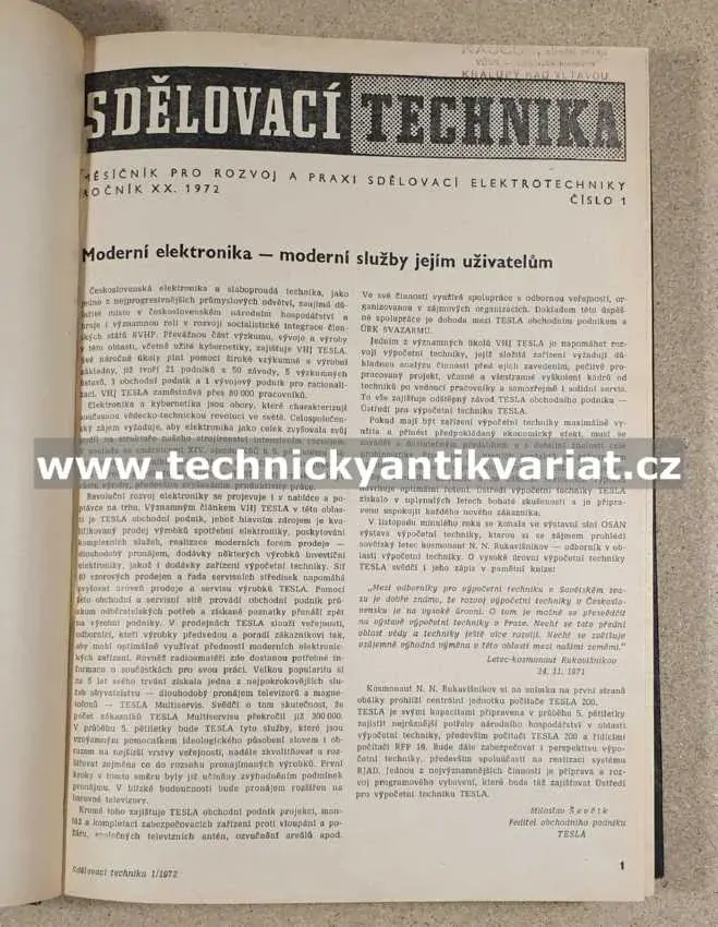 Sdělovací technika 1972