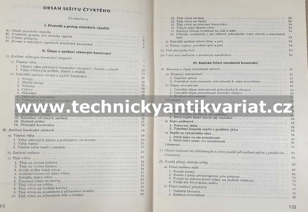 Statika stavebních konstrukcí - Bažant, Klokner (1953)