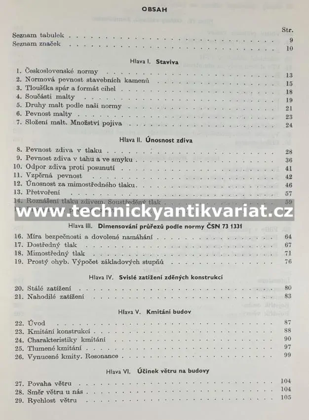Tabulky pro navrhování a posuzování železobetonových konstrukcí podle stupně bezpečnosti - Vilém Možíš (1956)