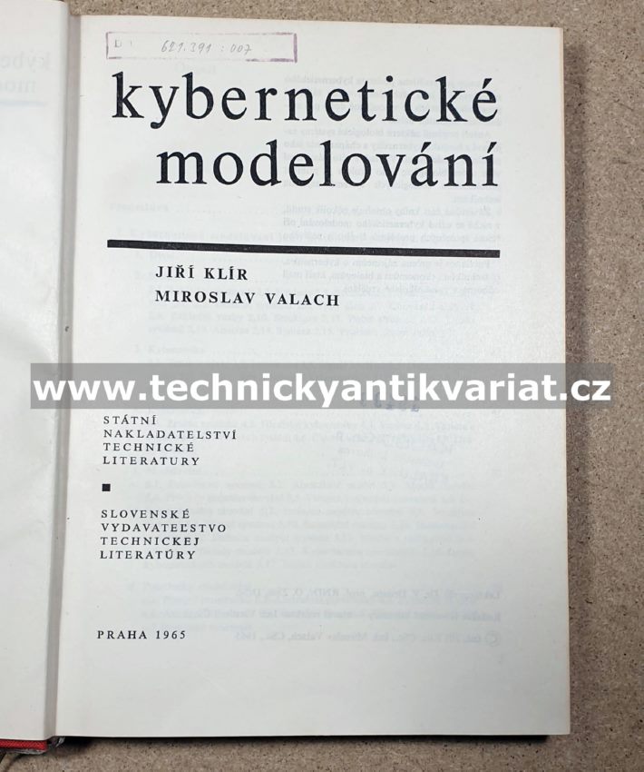 Kybernetické modelování - Klír, Valach (1965)