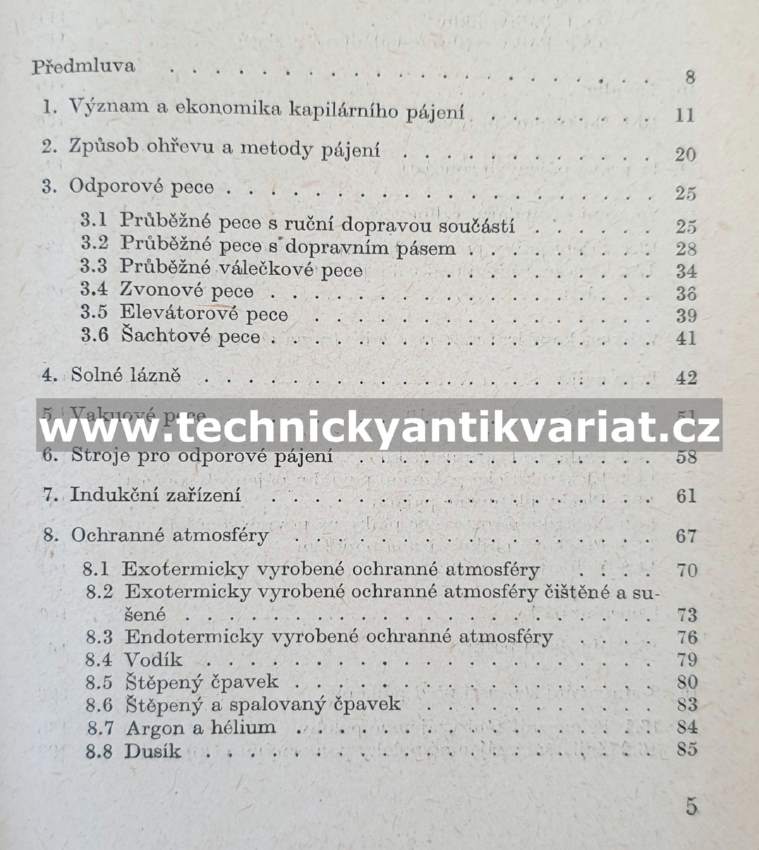Kapilární pájení - Slánský, Wollmann (1962)
