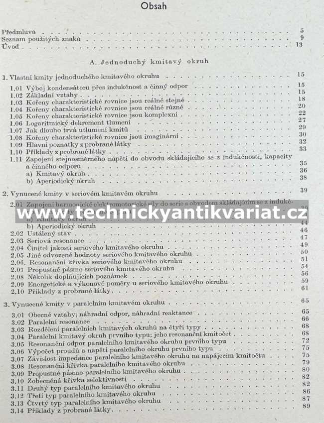 Výpočet základních vysokofrekvenčních obvodů - Josef Čajka (1956)