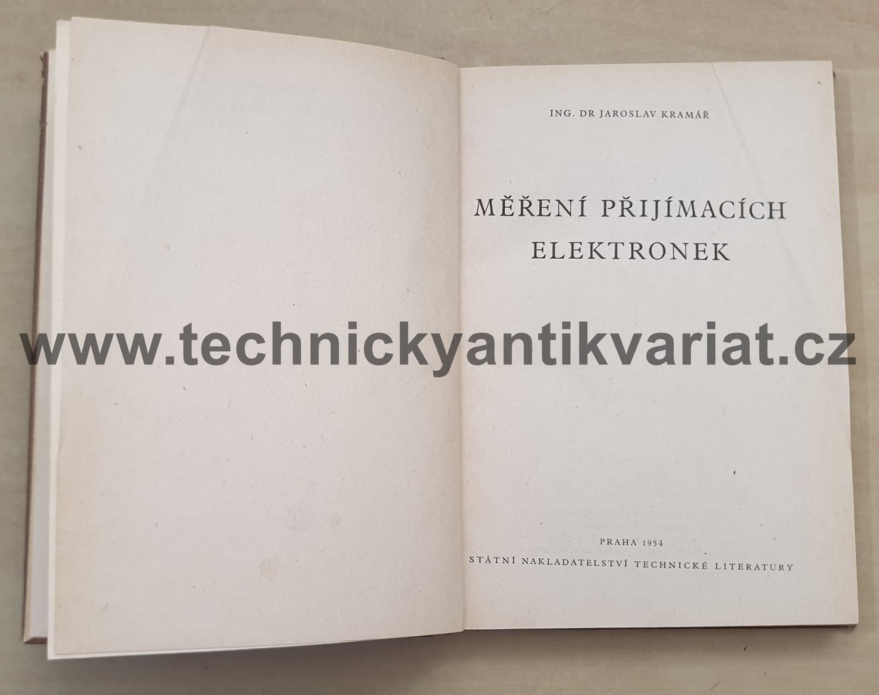 Měření přijímacích elektronek - Jaroslav Kramář (1954)