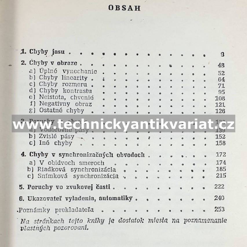 Servisní příručka pre opravárov televizních prijimačov - E. Nieder (1971)