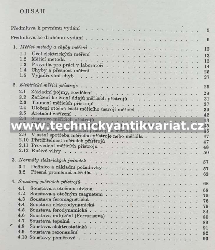 Elektrotechnické měřící přístroje a měření I. - Krejčí, Kábele (1973)