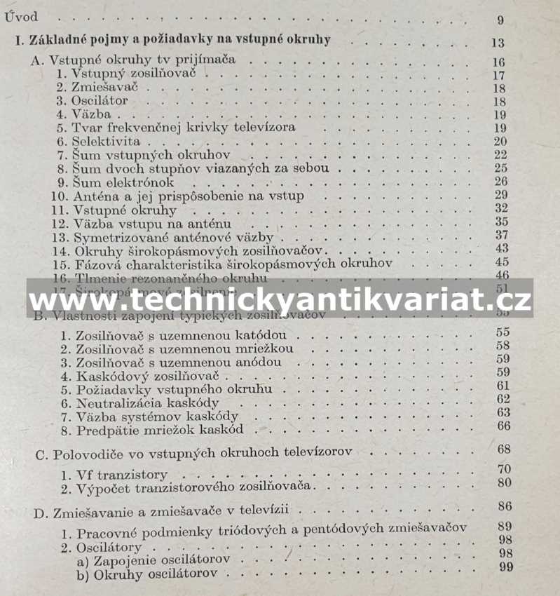Kanálové voliče televízorov - K.Dillnberger (1958)