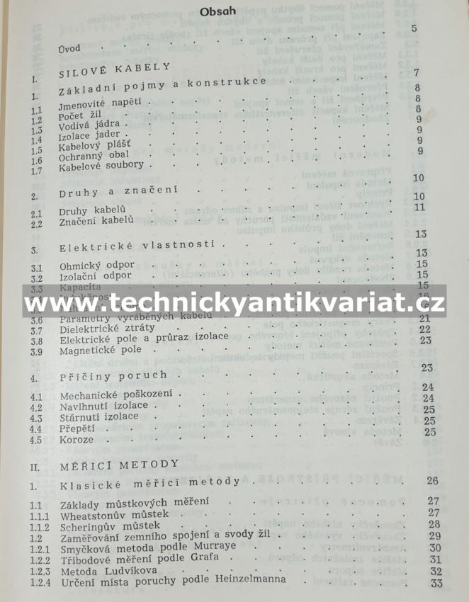 Vyhledávání poruch a tras silových kabelů - Aschermann, Papík (1969)