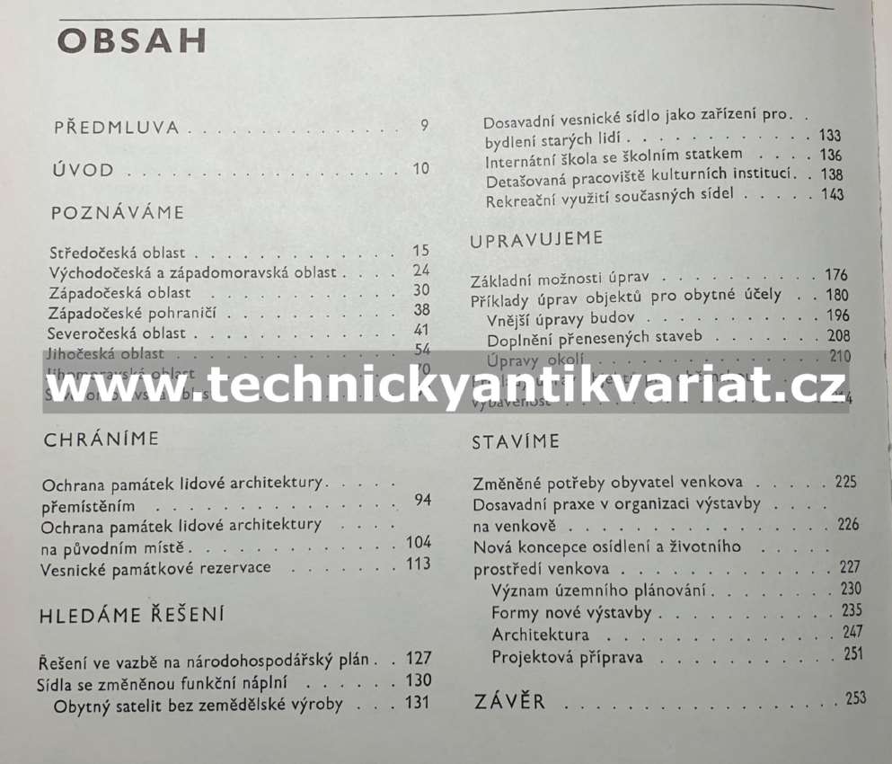 Vesnické stavby a jejich úpravy - Škabrada, Voděra (1975)