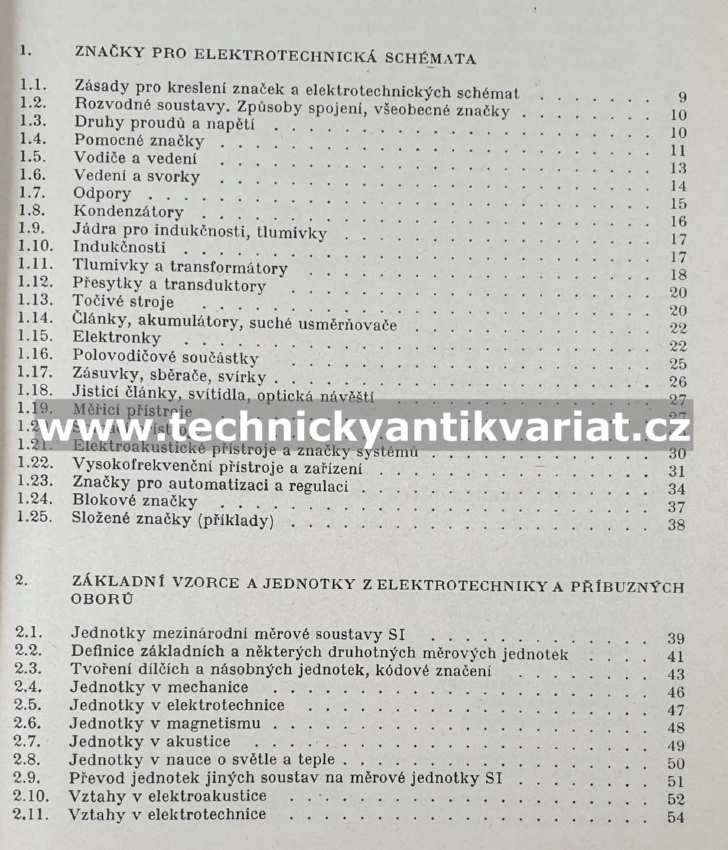 Elektrotechnické tabulky - Krejčík, Veselka (1970)