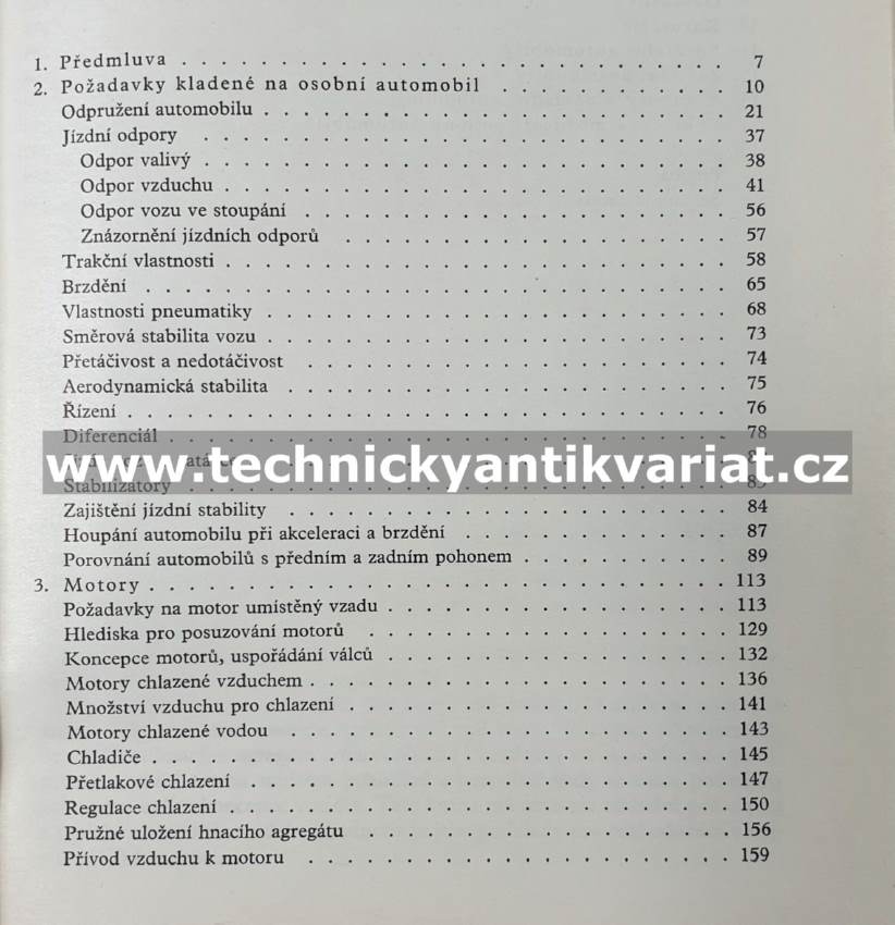 Automobily s motorem vzadu - J. Mackerle (1966)