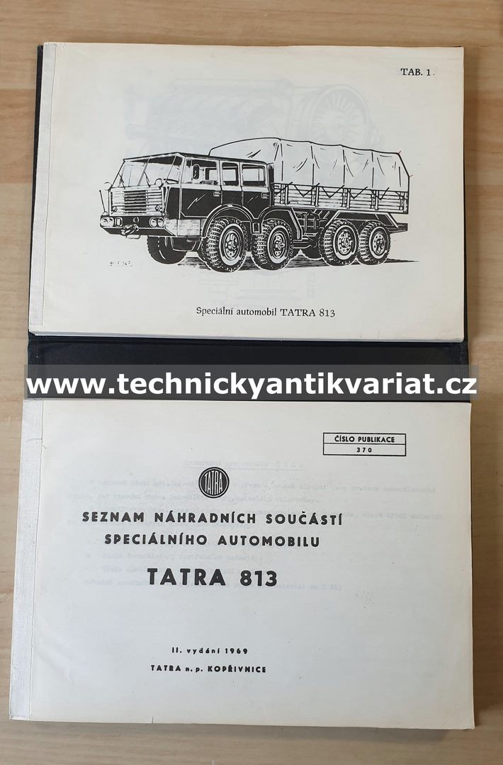 Tatra 813 - seznam náhradních součástí (1969)