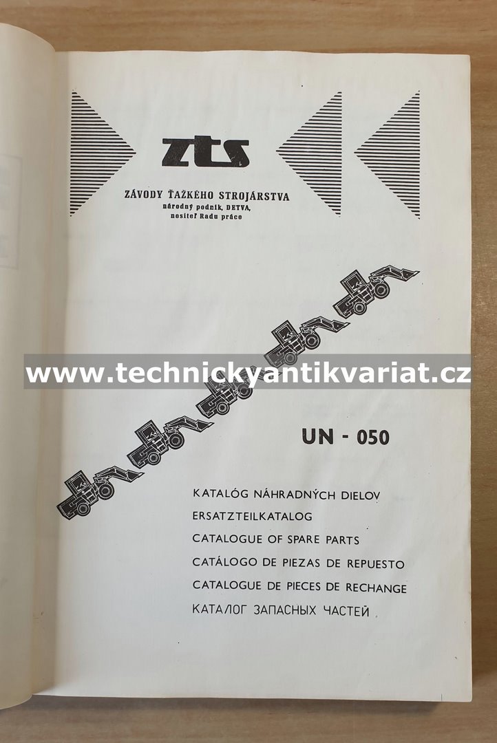 UN 050, UN 053 - katalog náhradných dielov (1979)