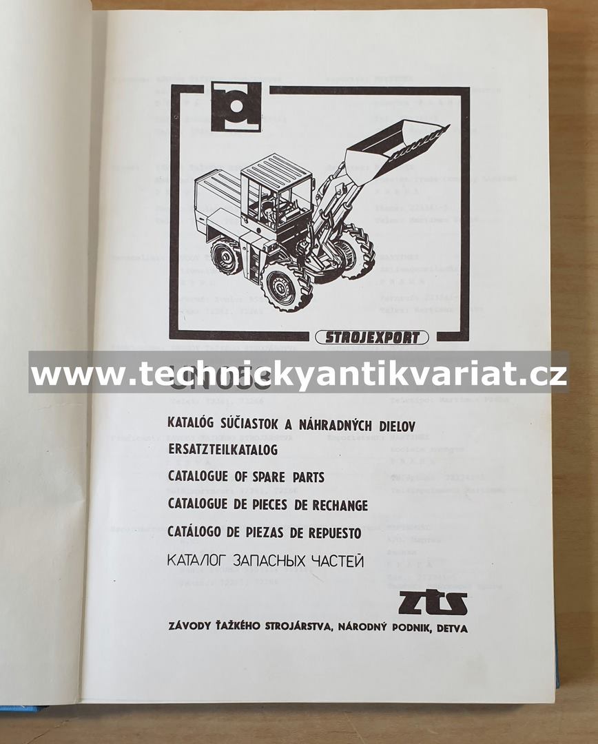 UN 053 - katalog súčiastok a náhradných dielov (1989)