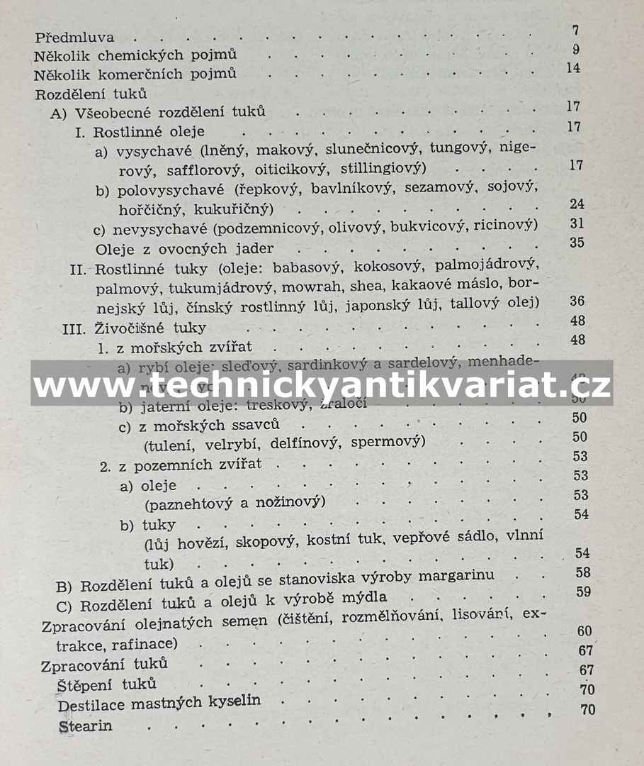 Oleje a tuky rostlinné a živočišné - Jaromír Brůža (1951)
