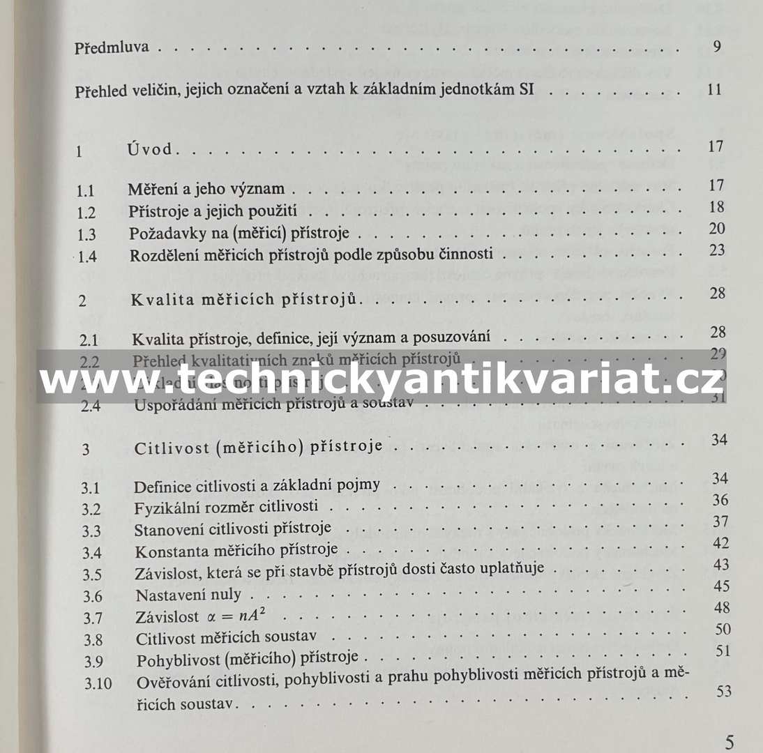 Základní vlastnosti měřících přístrojů - F. Zelený (1976)