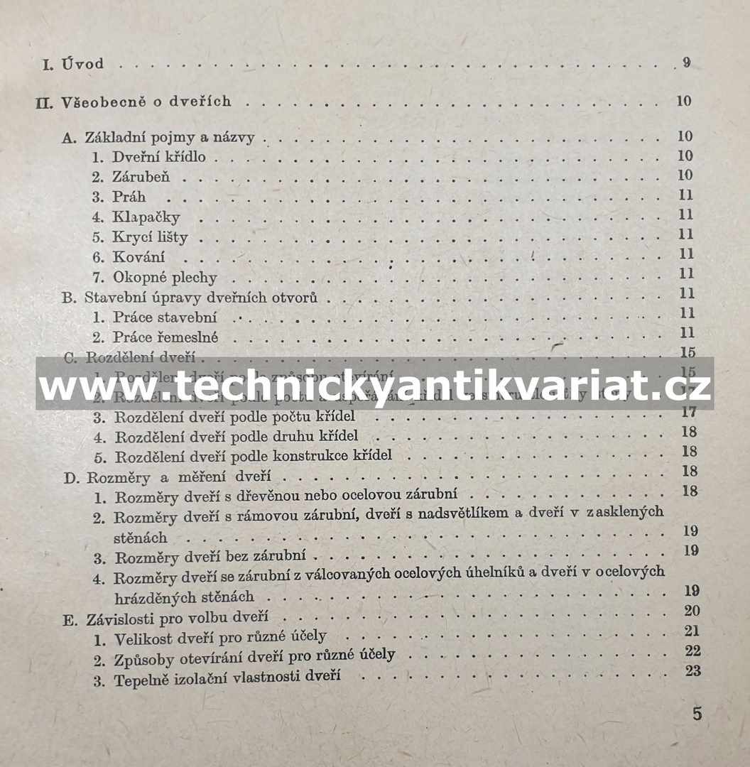 Dveře a vrata - Mareš, Klifner, Bauer (1964)
