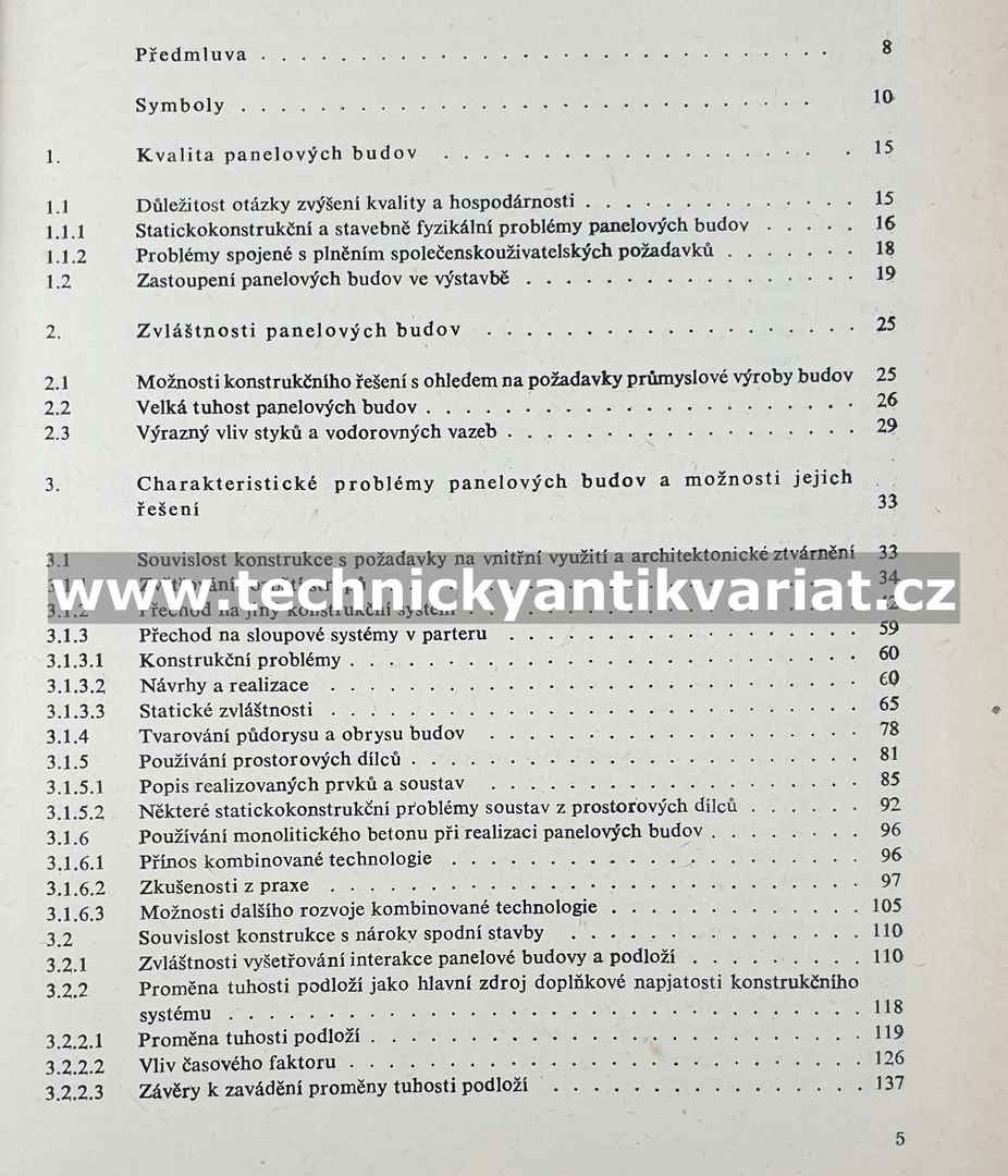 Nosné konstrukce panelových budov - Václav Rojík (1988)