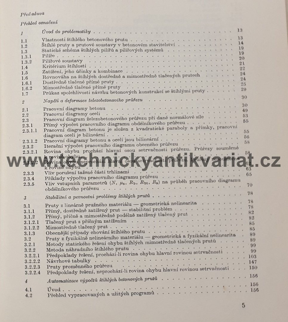 Štíhlé betonové stlačené pruty - Janda, Křístek, Kvasnička, Procházka (1983)