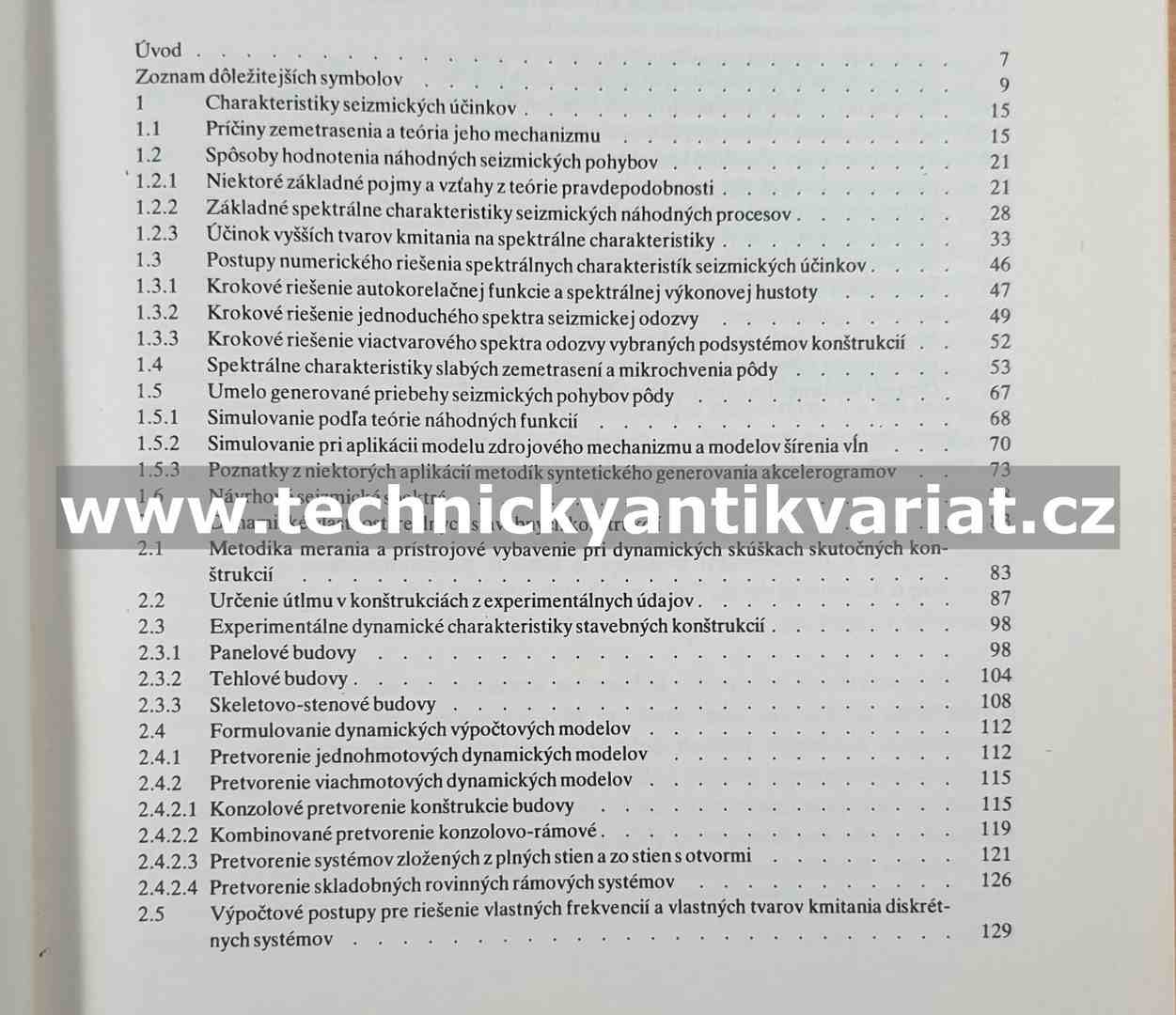 Posobenie seizmickýcha pohybov na stavebné konstrukce - Emilia Juhásová (1985)