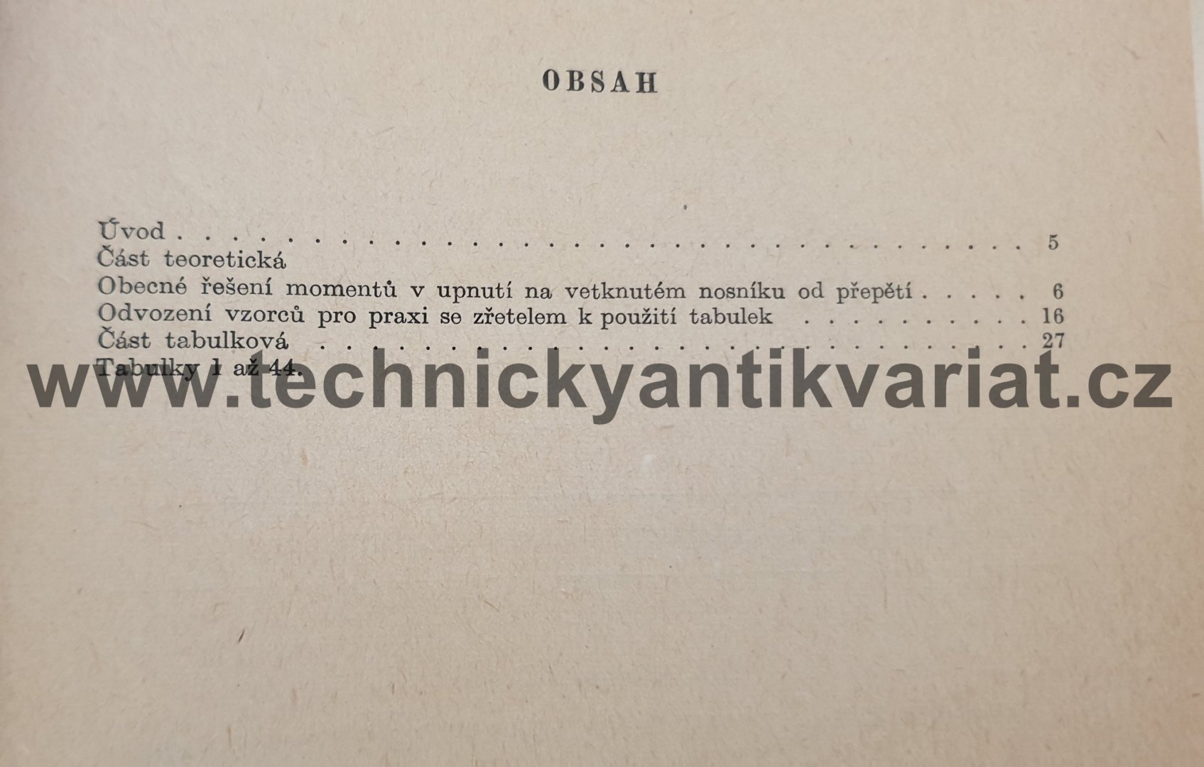 Pomocné tabulky pro řešení předpjatých staticky neurčitých soustav - Vladimír Vojta (1962)