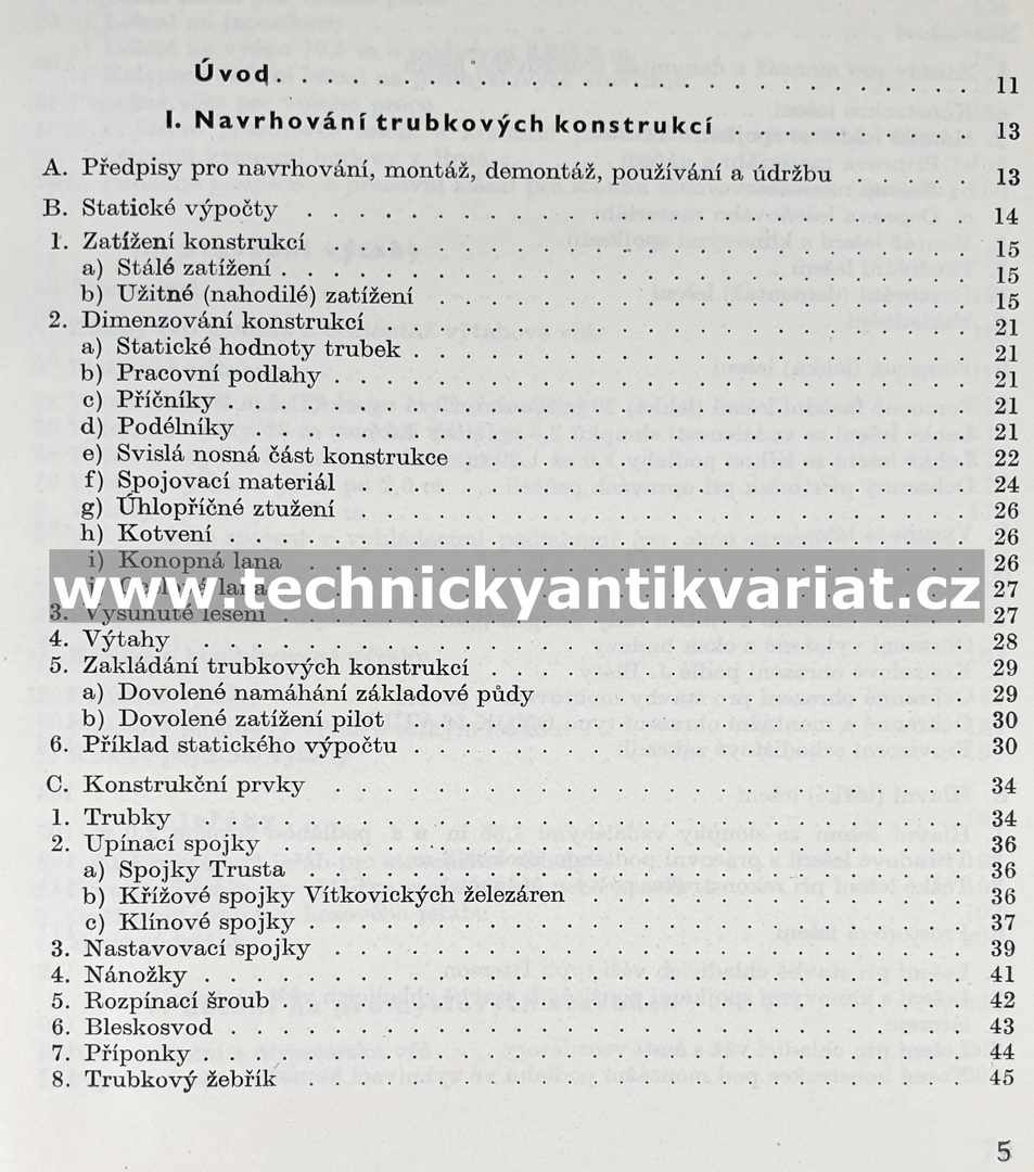 Trubková lešení a pomocné trubkové lešení - J. Koubek, M. Hurych (1963)