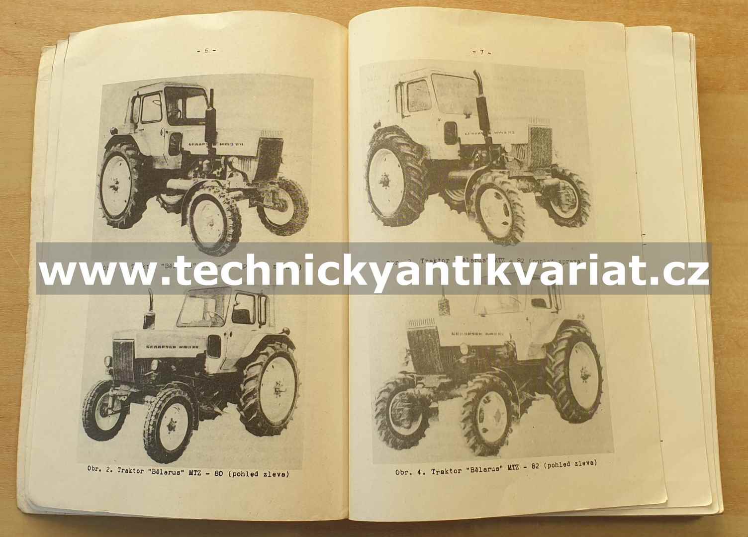 Traktory Belarus MTZ80, MTZ80L, MTZ82, MTZ82L - návod k obsluze